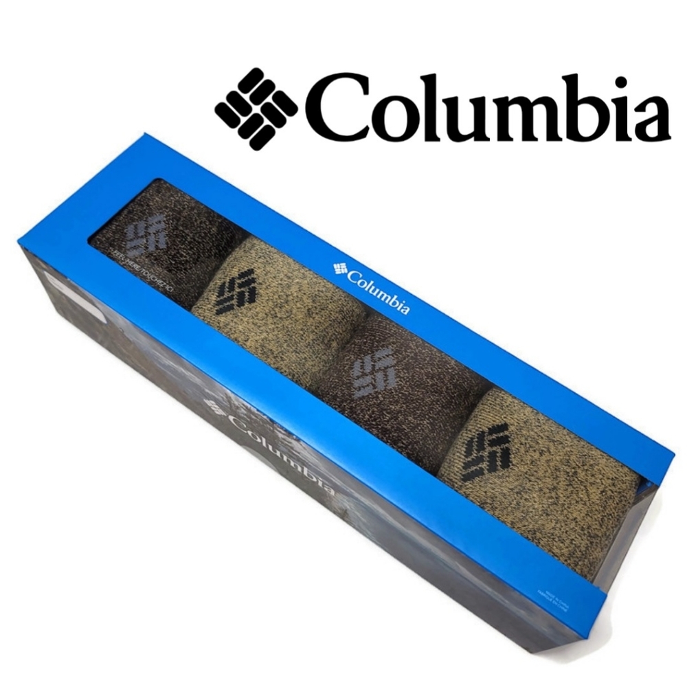 Columbia NWT 4 pack of socks. Cushioned, cotton bottoms, moisture control,